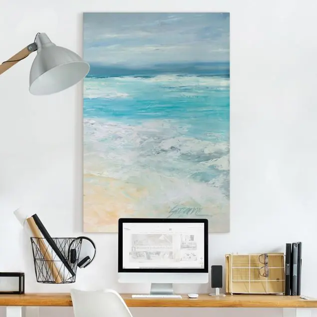 Wochenendangebot Sturm auf dem Meer II Leinwandbild • hergestellt in Deutschland • langlebiges Canvas mit Holzkeilrahmen • klassische Struktur • 260 g/m²