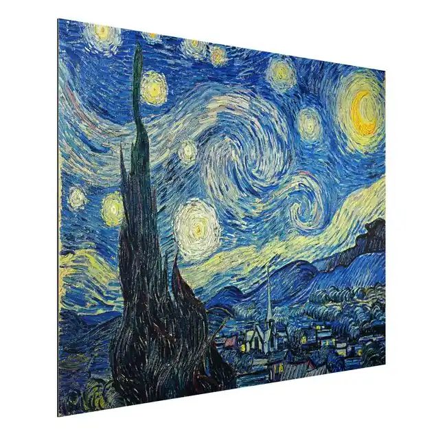 Must-Have Vincent van Gogh - Sternennacht Alu-Dibond Outdoor Bild