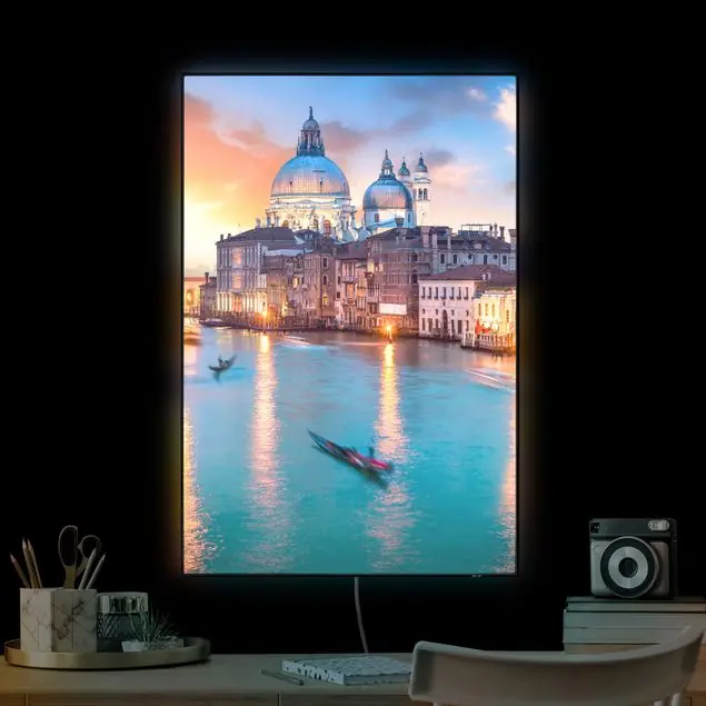 Sunset in Venice LED-Wechselbild Garantierte Lieferung