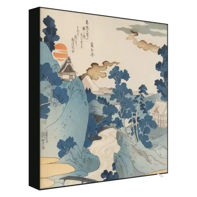 Beliebt Asiatische Zeichnung mit Fluss Wechselbild