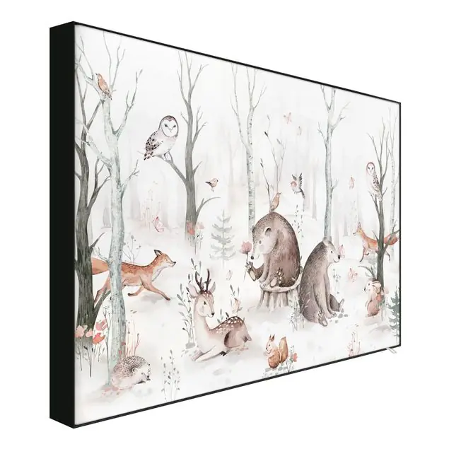 Aquarell Waldtierfreunde Wechselbild Gratis Versand