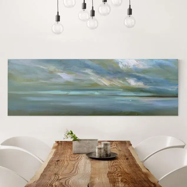Küstenhimmel Leinwandbild • hergestellt in Deutschland • langlebiges Canvas mit Holzkeilrahmen • klassische Struktur • 260 g/m² Super-Preis