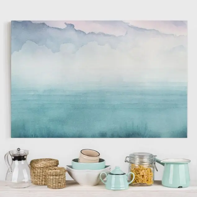 Dämmerung auf der Bucht I Leinwandbild • hergestellt in Deutschland • langlebiges Canvas mit Holzkeilrahmen • klassische Struktur • 260 g/m² Rabatt