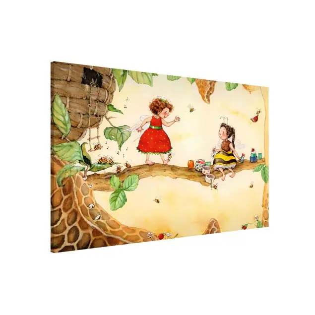 Erdbeerinchen Erdbeerfee - Bei der Bienenfee Magnettafel - Querformat 3:2 Saisonangebot