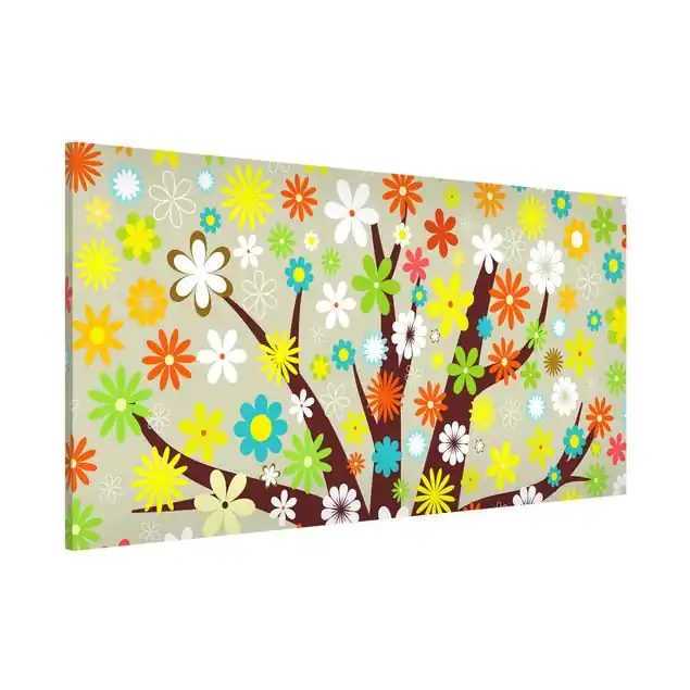 Blumenbaum Magnettafel - Querformat 2:1 Begrenztes Angebot
