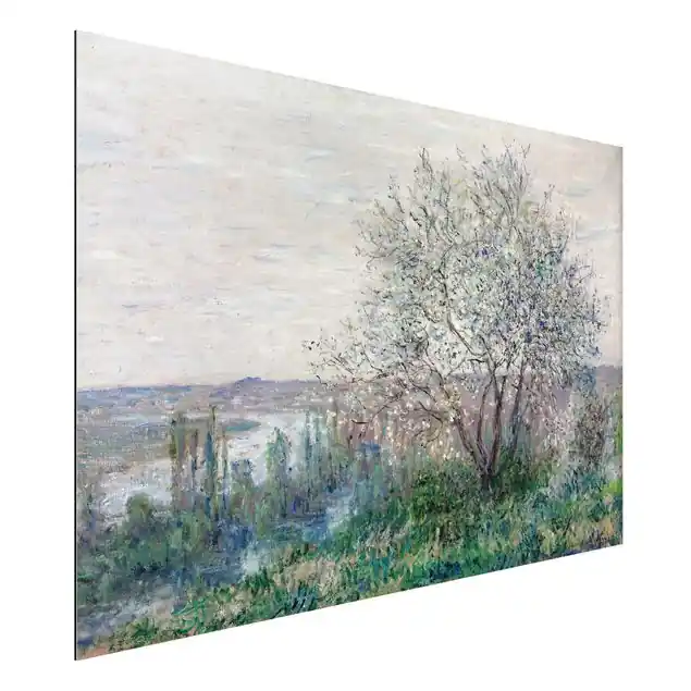 Neuheit Claude Monet - Frühlingsstimmung Alu-Dibond Outdoor Bild