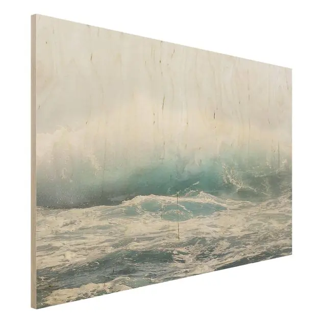 Letzte Chance Große Welle Hawaii Holzbild