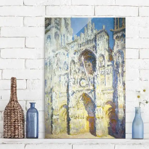 Beliebt Claude Monet - Kathedrale von Rouen Glasbild - Hochformat