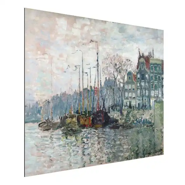 Claude Monet - Kromme Waal Amsterdam Alu-Dibond Outdoor Bild Preiswert