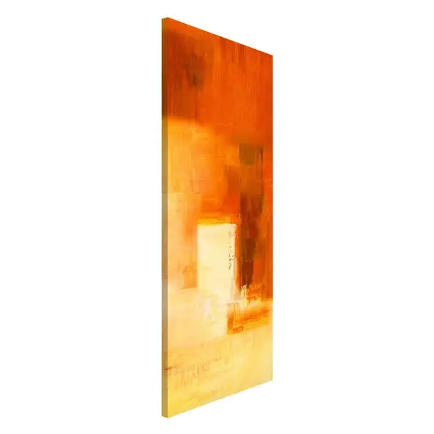 Bestseller Petra Schüßler - Komposition in Orange und Braun 03 Magnettafel - Hochformat 1:2