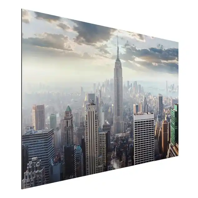 Neuheit Sonnenaufgang in New York Alu-Dibond Outdoor Bild