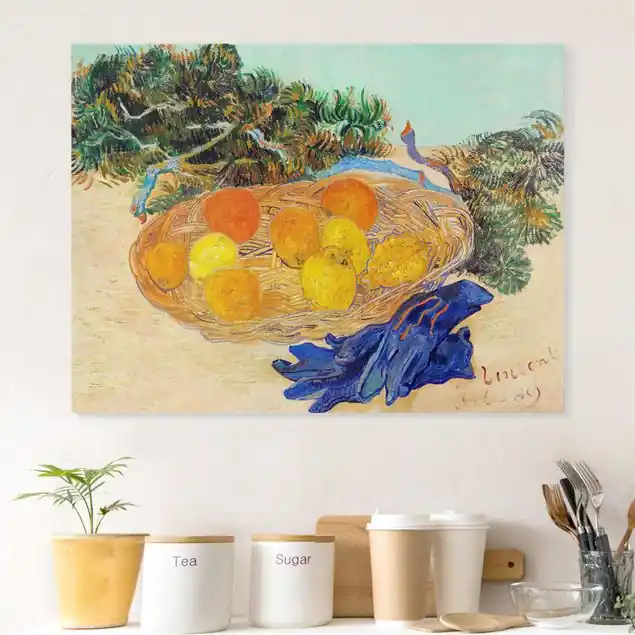 Heißes Angebot Van Gogh - Stillleben mit Orangen Leinwandbild • hergestellt in Deutschland • langlebiges Canvas mit Holzkeilrahmen • klassische Struktur • 260 g/m²