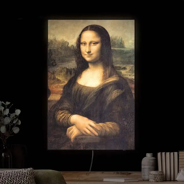 Preisreduziert Leonardo da Vinci - Mona Lisa LED-Wechselbild