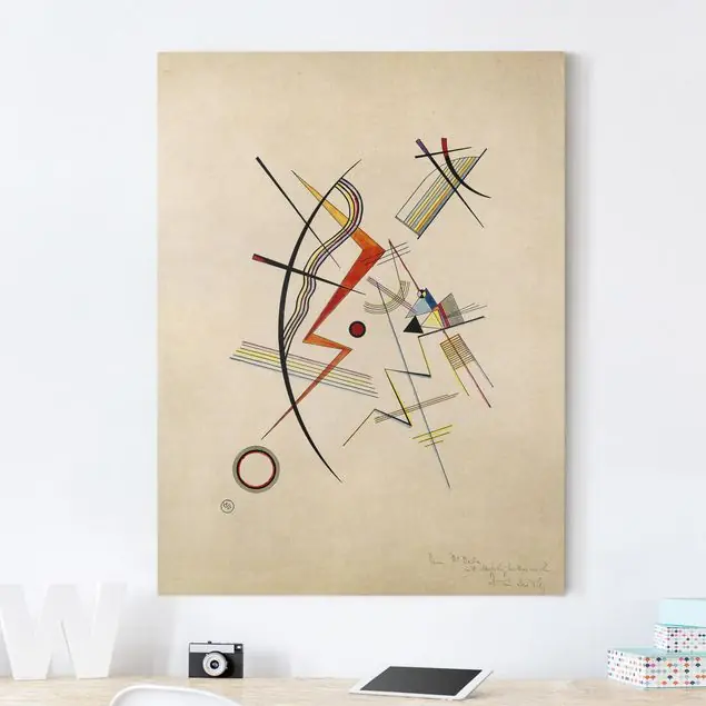 Wassily Kandinsky - Jahresgabe Leinwandbild • hergestellt in Deutschland • langlebiges Canvas mit Holzkeilrahmen • klassische Struktur • 260 g/m² Super-Preis