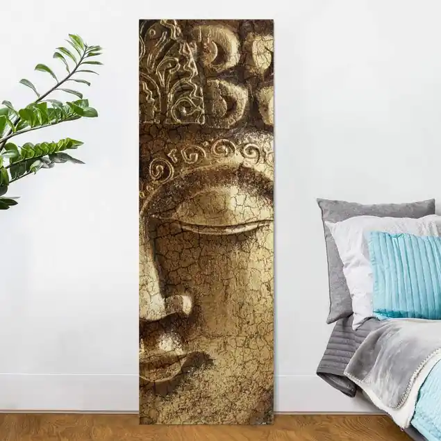 Vintage Buddha Leinwandbild • hergestellt in Deutschland • langlebiges Canvas mit Holzkeilrahmen • klassische Struktur • 260 g/m² Letzte Chance