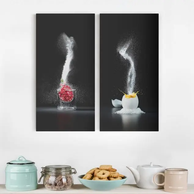 Süß & Salzig 2-teiliges Leinwandbild - Hochformat Jetzt Kaufen