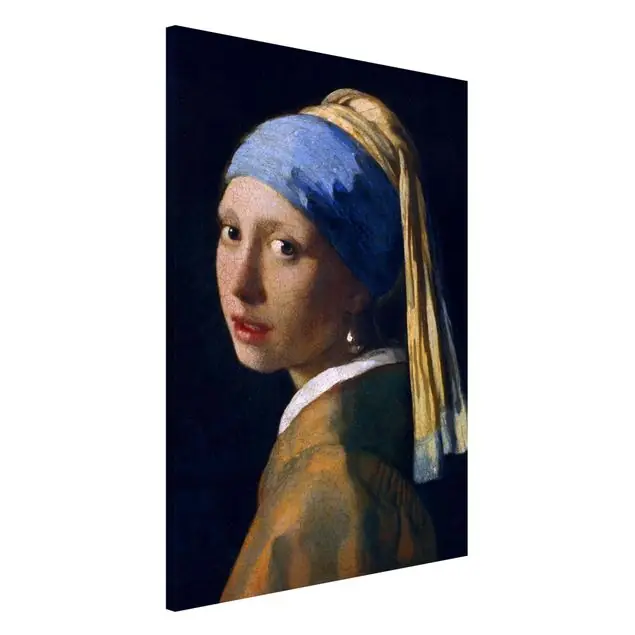 Jan Vermeer van Delft - Das Mädchen mit dem Perlenohrgehänge Magnettafel - Hochformat 2:3 Beliebt