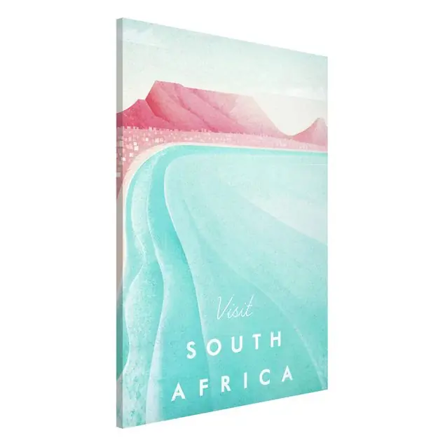 Reiseposter - Südafrika Magnettafel - Hochformat 2:3 Wochenendangebot