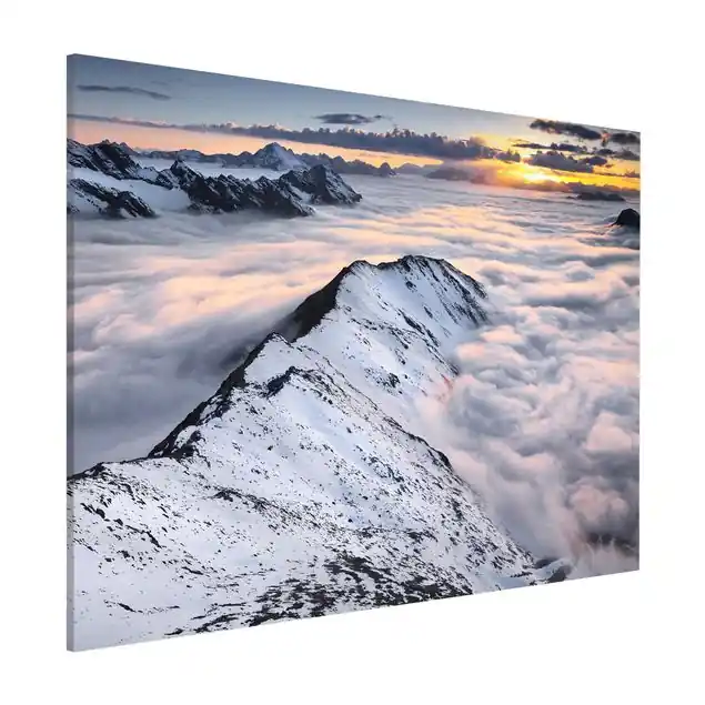 Angebot Blick über Wolken und Berge Magnettafel - Querformat 4:3