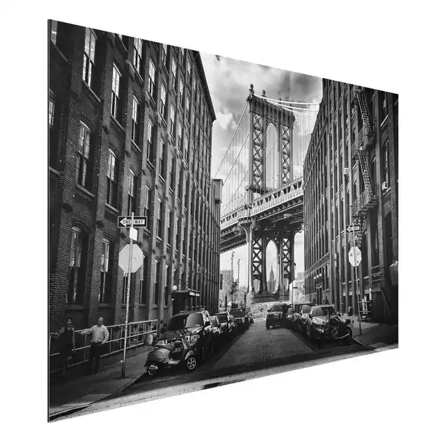 Manhattan Bridge in America Alu-Dibond Outdoor Bild Top-Preis