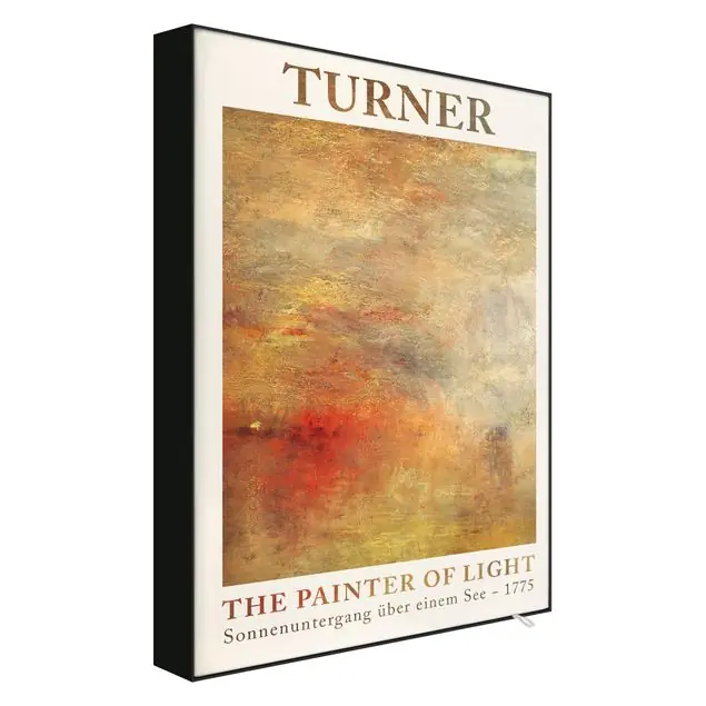 Joseph Mallord William Turner - Sonnenuntergang über einem See - Museumsedition Wechselbild Top-Seller
