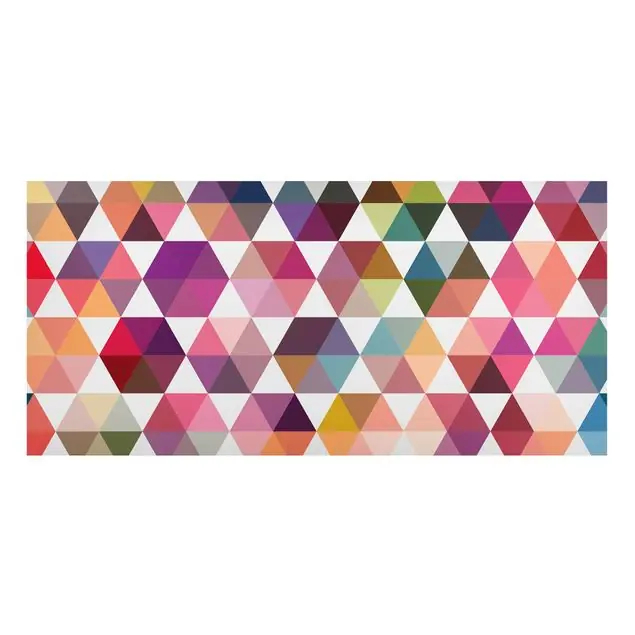 Hexagon Facetten Magnettafel - Querformat 2:1 Begrenztes Angebot