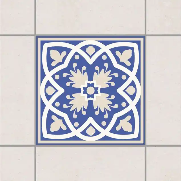 Portugiesisches Fliesenmuster blau Kostenfreie Lieferung
