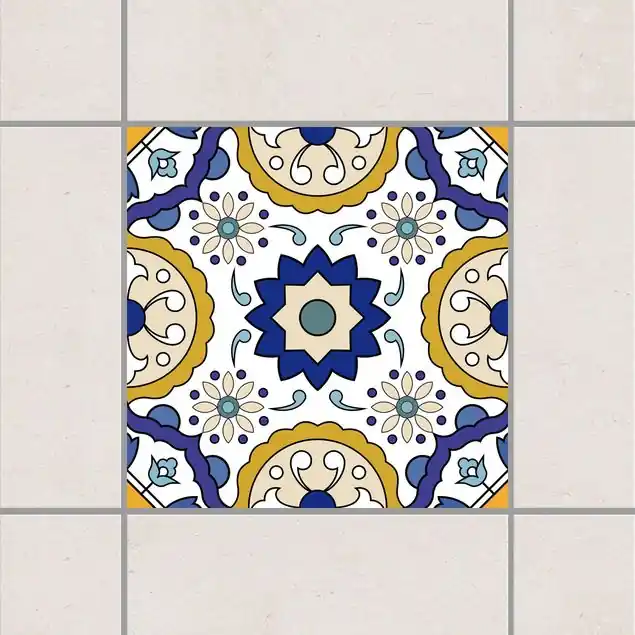 Kracherpreis Portugiesischer Fliesenspiegel aus 4 Azulejo Fliesen