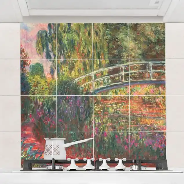 Claude Monet - Japanische Brücke im Garten von Giverny Finale Aktion
