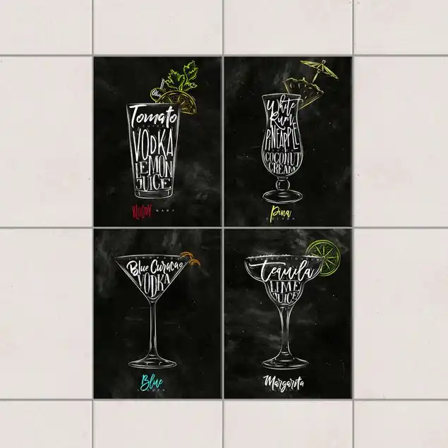 Cocktails Kreidetafel Sonderaktion