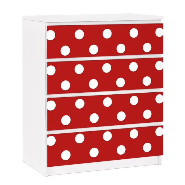 Heißes Angebot No.DS92 Punktdesign Girly Rot