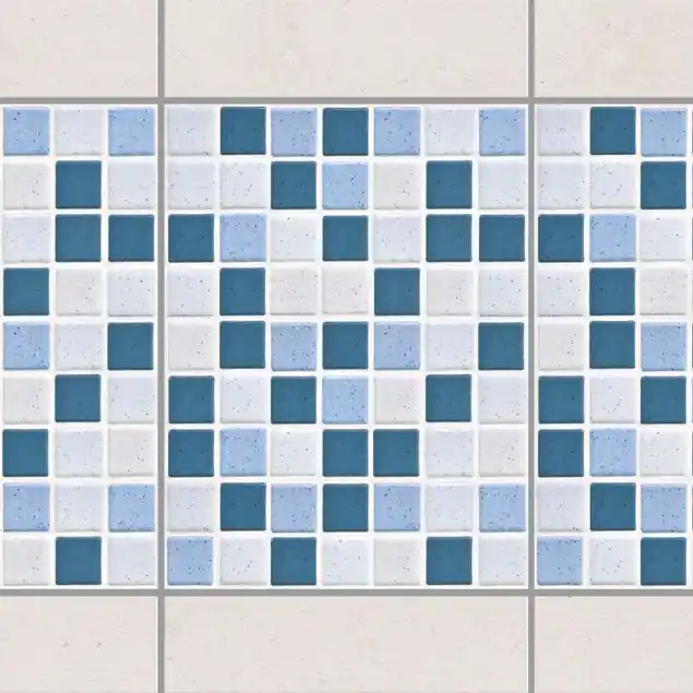 Mosaikfliesen Blau Grau Nur Heute