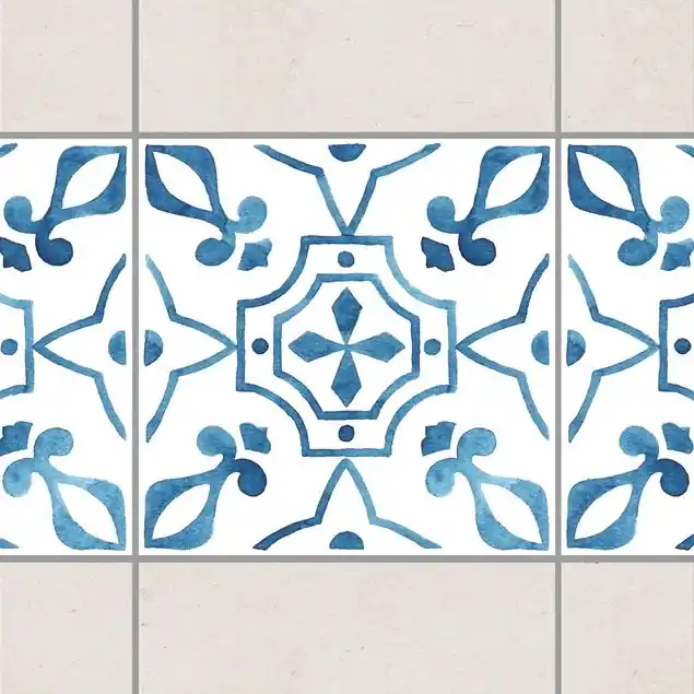 Muster Blau Weiß Serie No.9 Neuheit