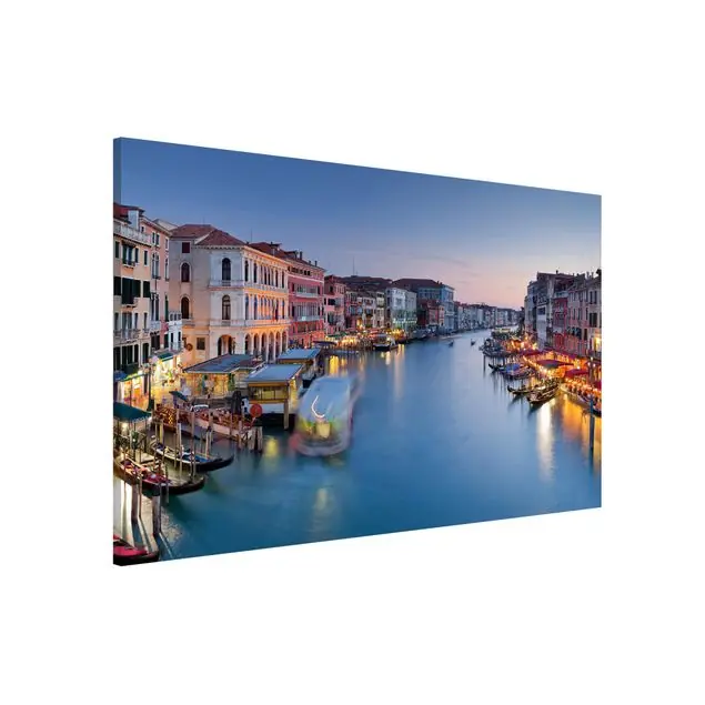 Abendstimmung auf Canal Grande in Venedig Magnettafel - Querformat 2:1 Schnäppchen