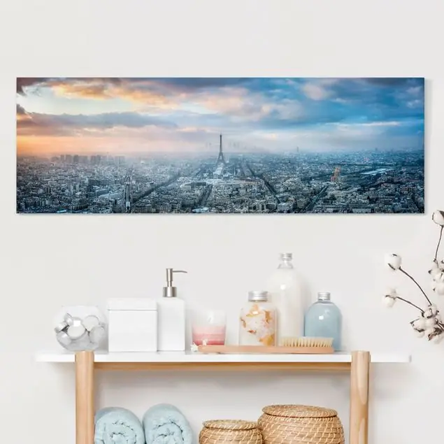 Zertifiziert Winter in Paris Leinwandbild • hergestellt in Deutschland • langlebiges Canvas mit Holzkeilrahmen • klassische Struktur