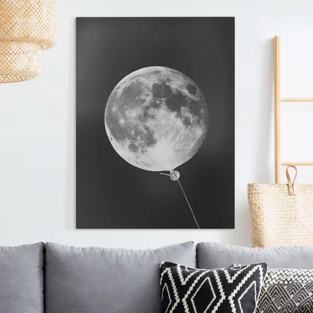 Luftballon mit Mond Leinwandbild – Canvas Angebot