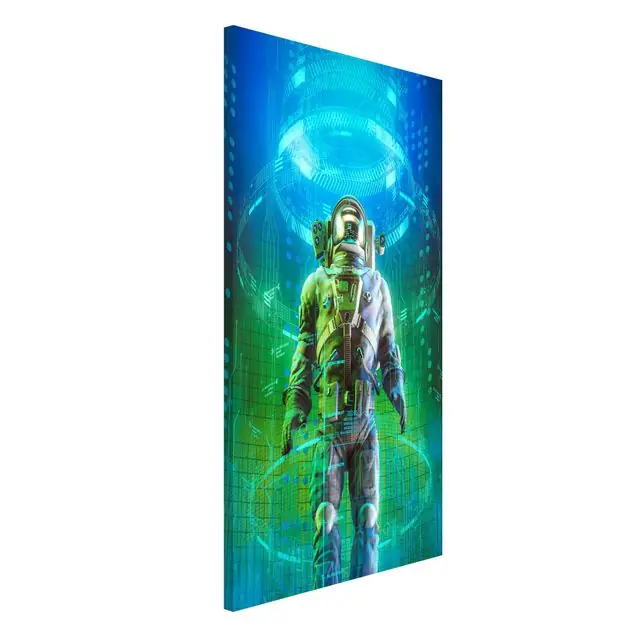 Kracherpreis Astronaut In A Cone Of Light Magnettafel
