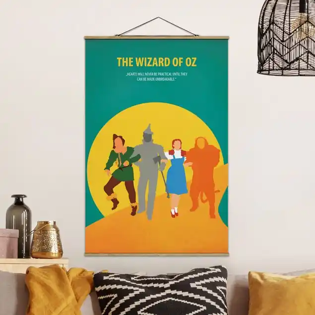 Preiswert Filmposter The Wizard of Oz Stoffbild - Hochformat