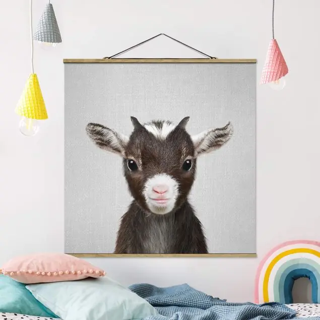Baby Ziege Zelda Stoffbild Angebot