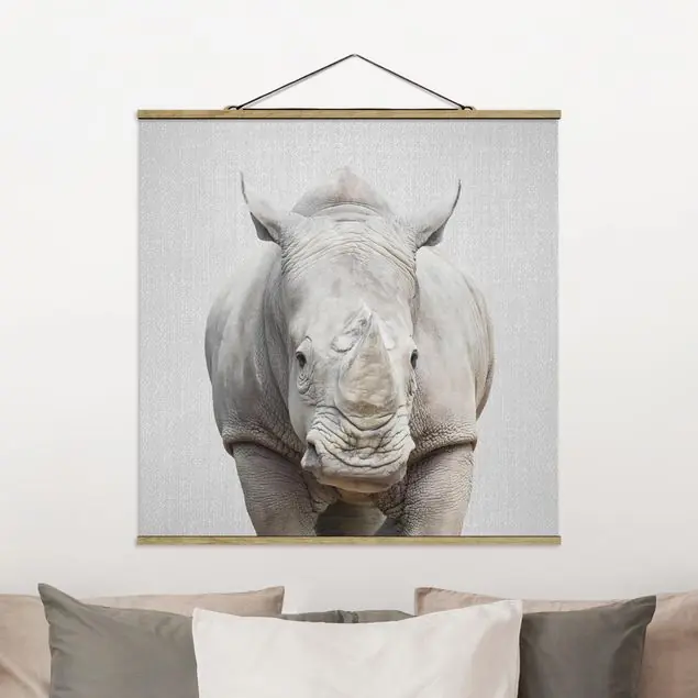 Direktkauf Nashorn Nora Stoffbild