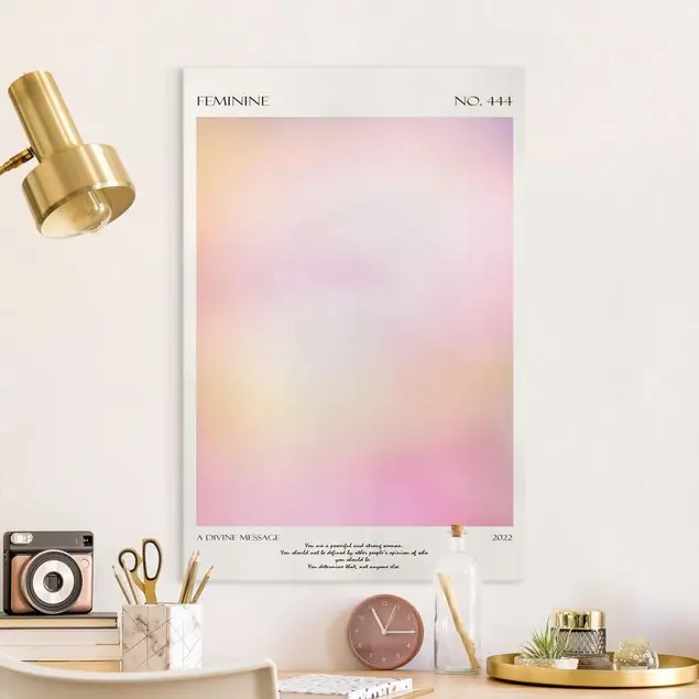 A Divine Message - Feminine No.444 Leinwandbild • hergestellt in Deutschland • langlebiges Canvas mit Holzkeilrahmen • klassische Struktur Angebot