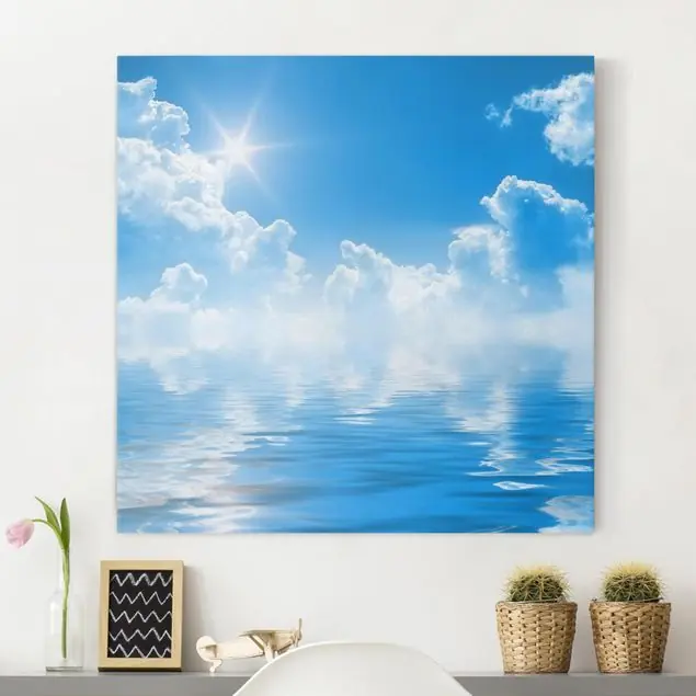 Above Sea Level Leinwandbild • hergestellt in Deutschland • langlebiges Canvas mit Holzkeilrahmen • klassische Struktur Abverkauf