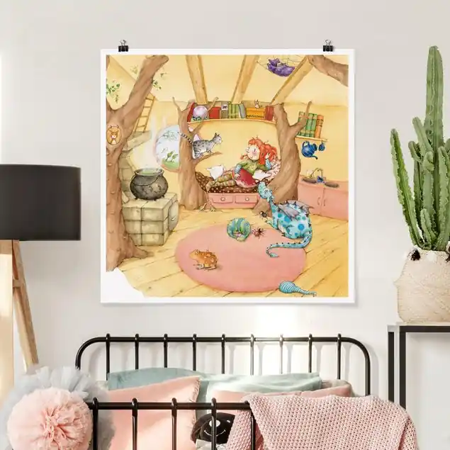 Frida erzählt vom Hexentreffen Poster - Quadrat Sonderaktion