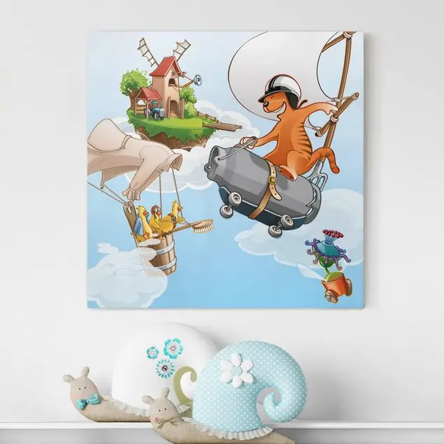Fliegender Bauernhof Wettrennen Leinwandbild – Canvas Sofort Bestellen