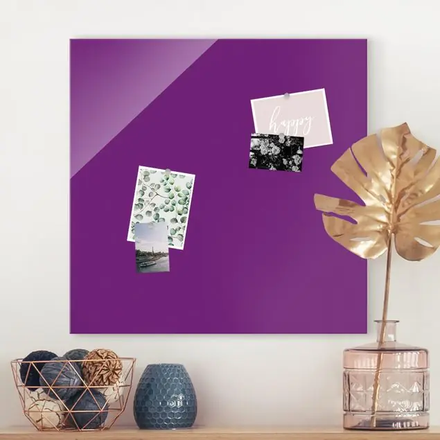 Colour Purple Glasbild Neu Im Sortiment