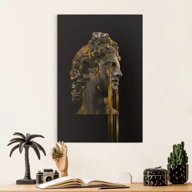 Apollo weint Leinwandbild • hergestellt in Deutschland • langlebiges Canvas mit Holzkeilrahmen • klassische Struktur Schneller Versand