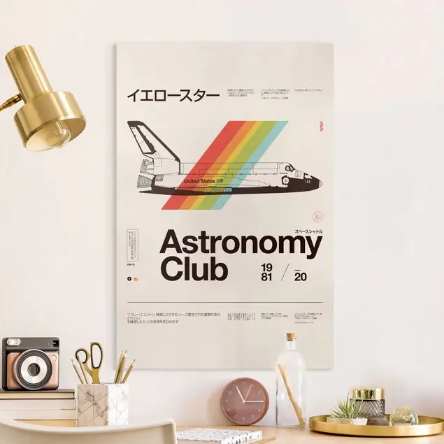 Preis Gesenkt Astronomy - Club Leinwandbild • hergestellt in Deutschland • langlebiges Canvas mit Holzkeilrahmen • klassische Struktur
