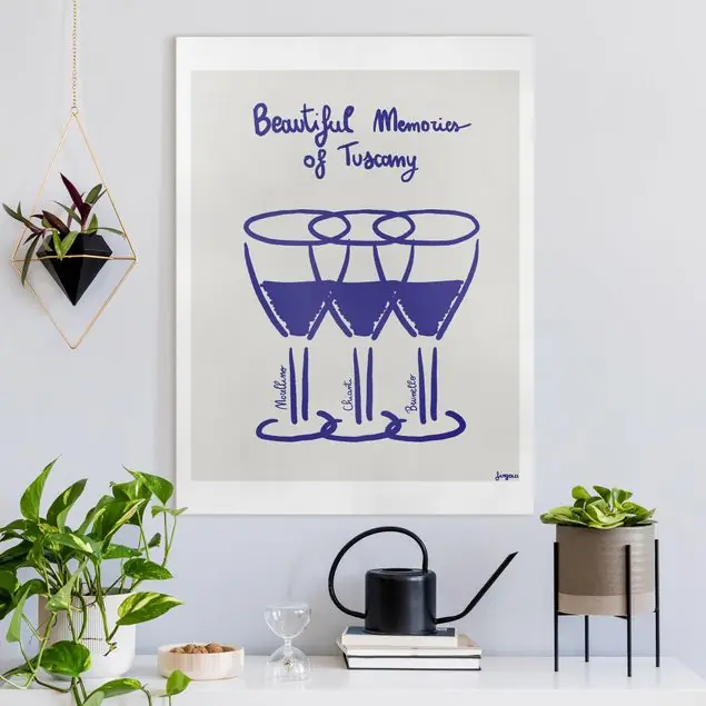 Beautiful memories of tuscany Leinwandbild • hergestellt in Deutschland • langlebiges Canvas mit Holzkeilrahmen • klassische Struktur Sonderangebot