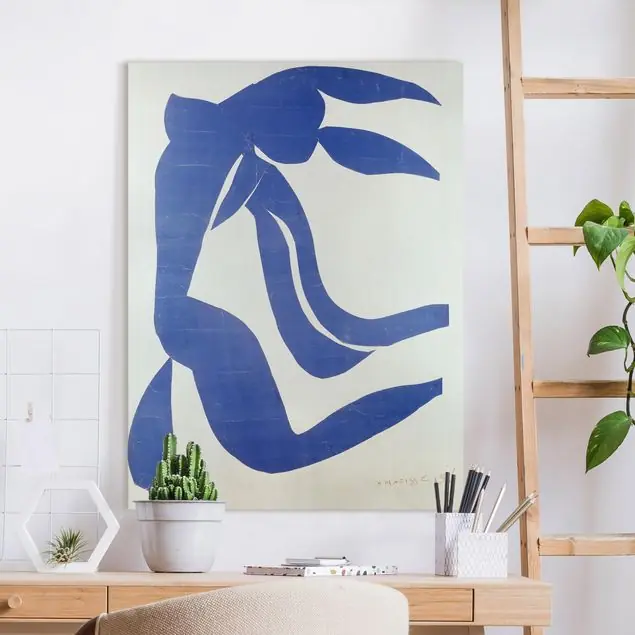 Henri Matisse - Das Haar Leinwandbild • hergestellt in Deutschland • langlebiges Canvas mit Holzkeilrahmen • klassische Struktur Aktuell