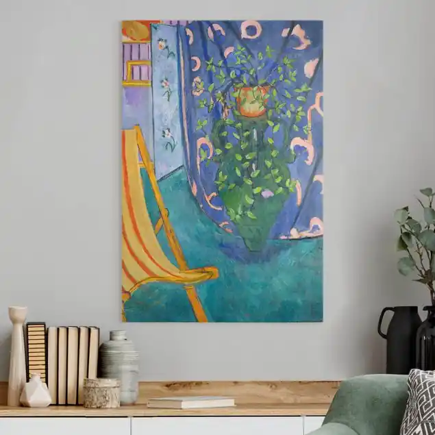 Top-Angebot Henri Matisse - Ecke im Studio des Künstlers Leinwandbild • hergestellt in Deutschland • langlebiges Canvas mit Holzkeilrahmen • klassische Struktur